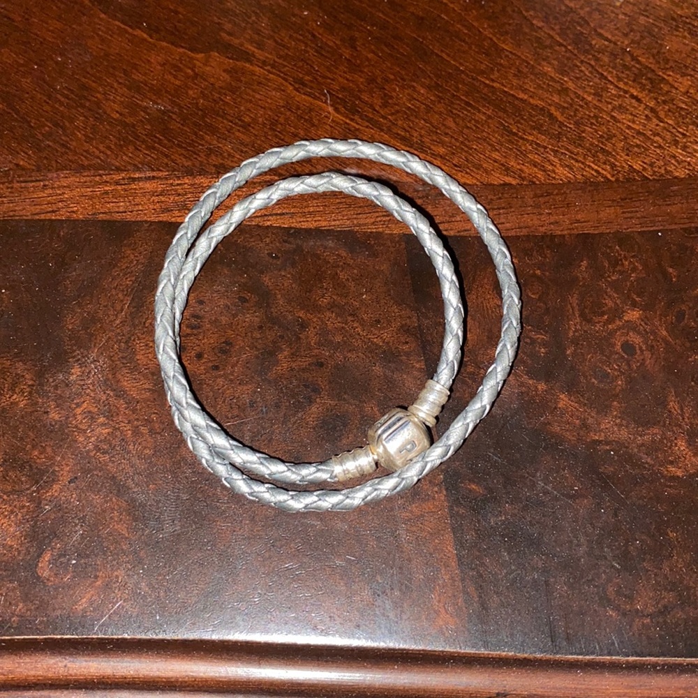 Pandora double leather bracelet